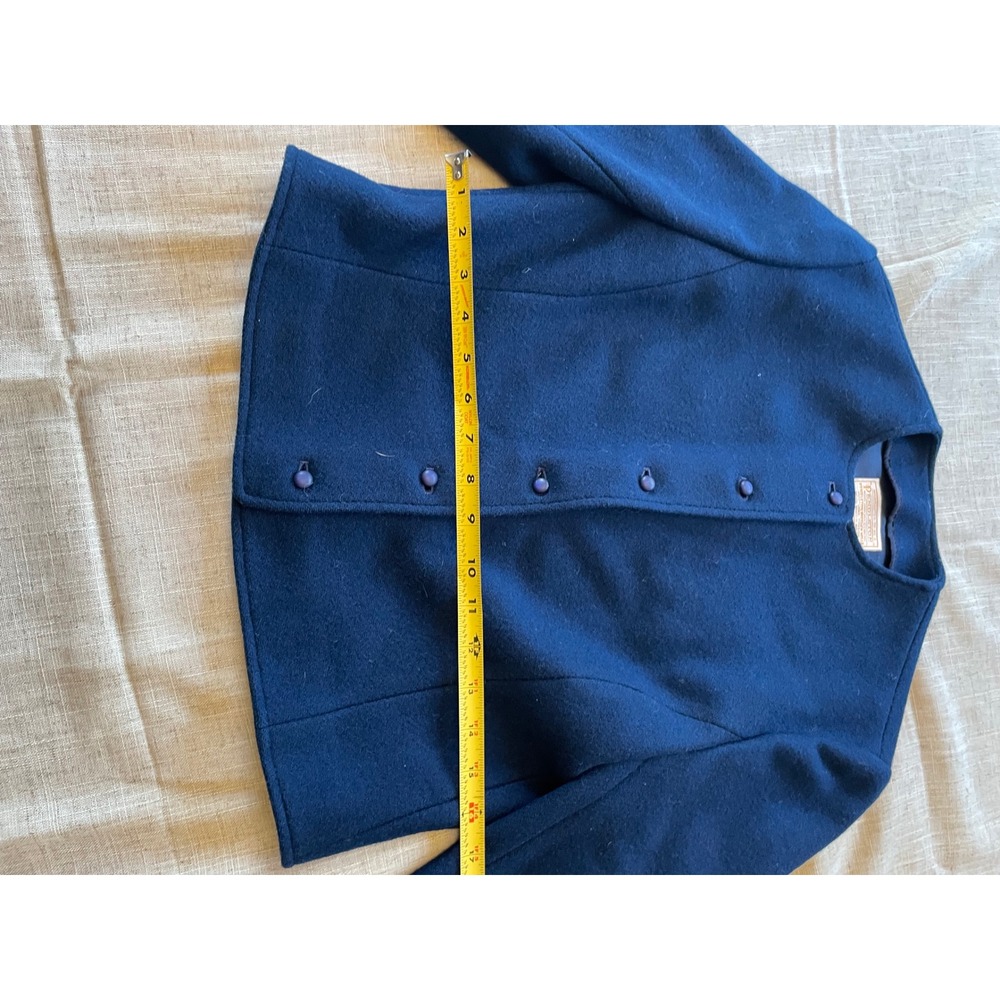 Pendleton Wool Jacket Navy Blue Button Front Blaz… - image 5